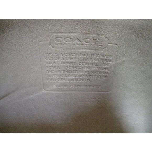 *Coach Vintage Shoulder Cream Leather Cross Body Bag - Picture 10 of 12